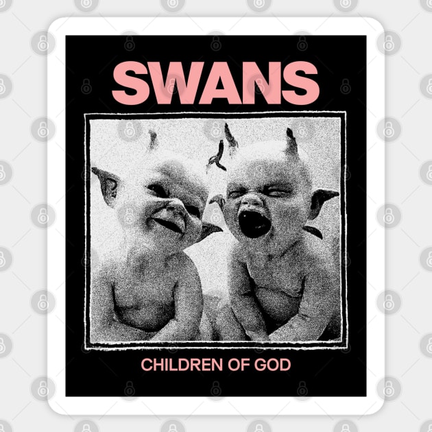 Swans - Fanmade Graphic Sticker by fuzzdevil